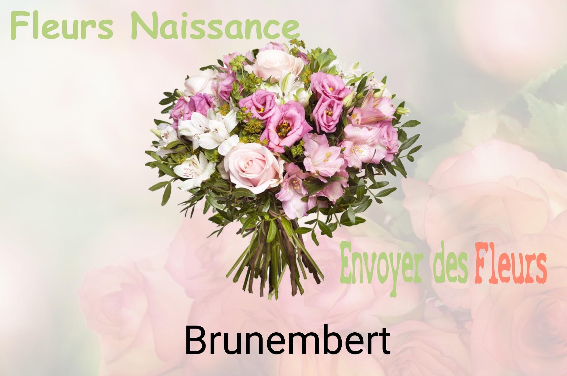 Bouquet de fleurs de naissance livré à Brunembert